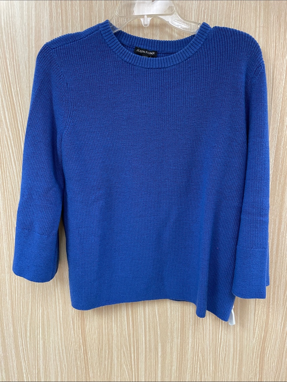 Eileen Fisher 100% Wool Blue Sweater Size medium